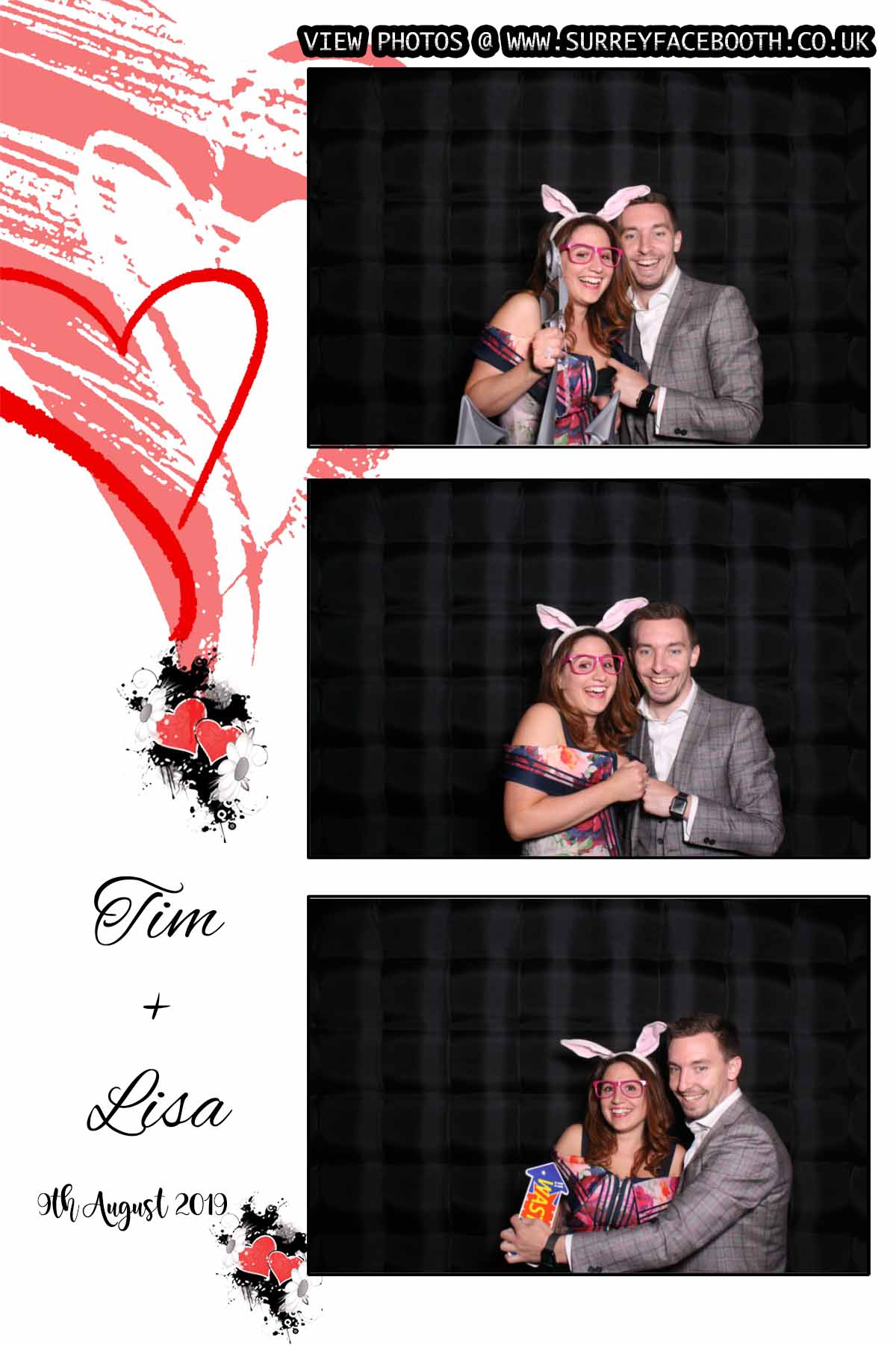 Lisa & Tim's Wedding | View more photos from the event at galleries.surreyfacebooth.co.uk/u/Surrey-FaceBooth/Lisa-Tims-Wedding